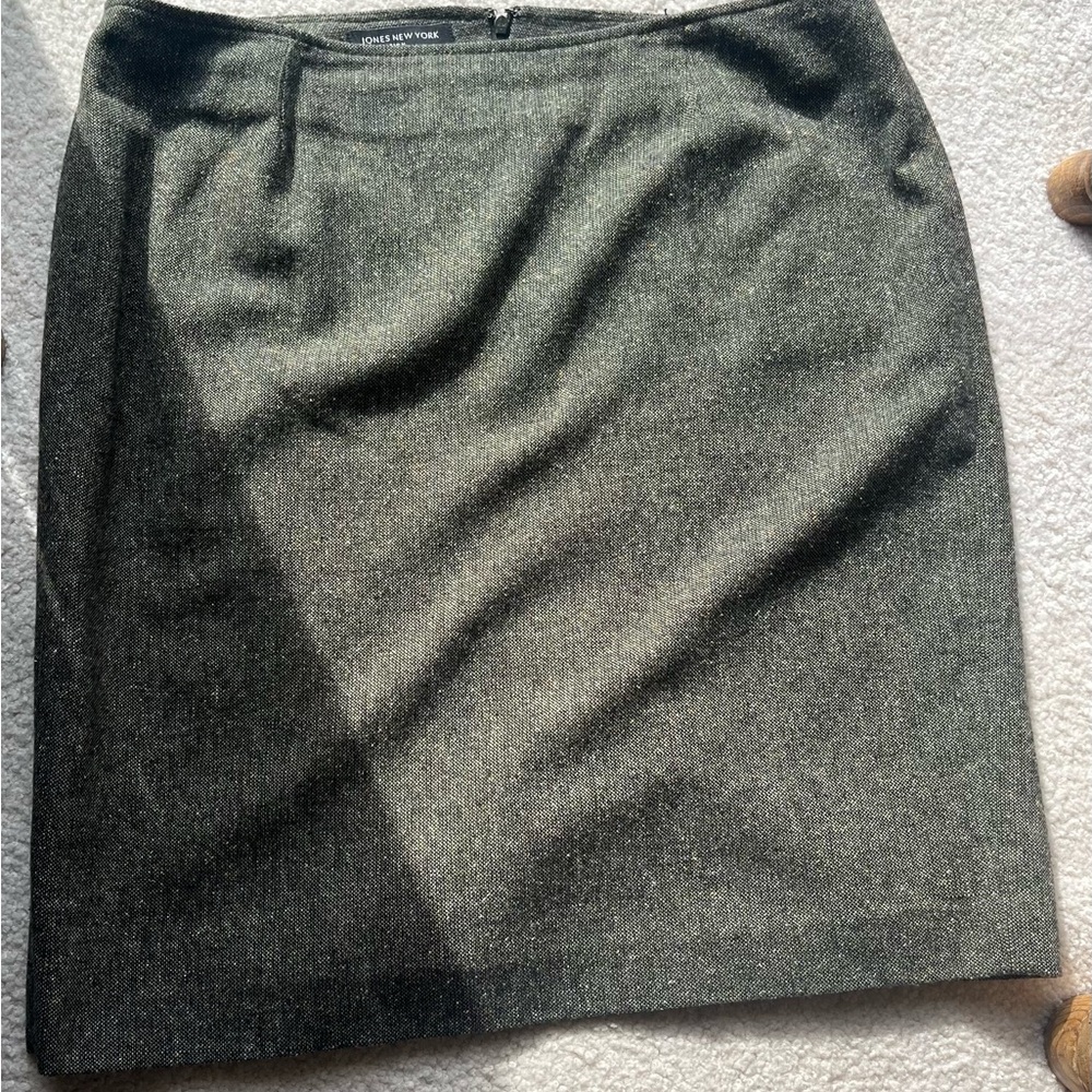 Jones of New York green tweed Skirt